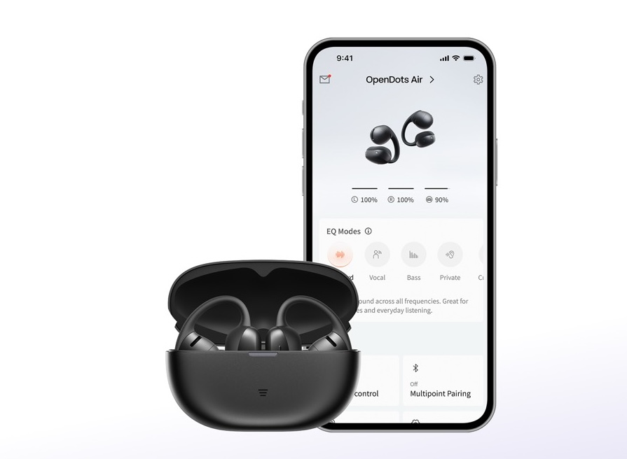 Shokz OpenDots Air töltőtokkal együtt